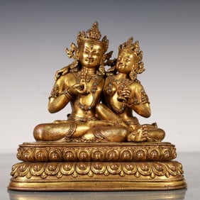 A Exquisite Gilt Bronze Statue of Bodhisattva Buddha statue