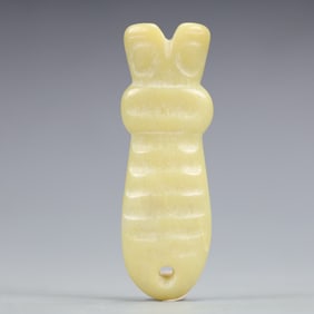 A Exquisite Hongshan Culture White Jade Ornament