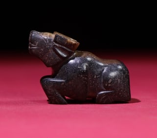 An Exquisite Gaogu Jade Buffalo Hand Piece
