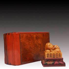 An Exquisite Tianhuang Stone Auspicious Beast Pattern Seal