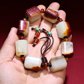 An Exquisite White Jade Bracelets