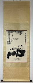 A Chinese Vertical Scroll Ink Painting of Animal on Paper