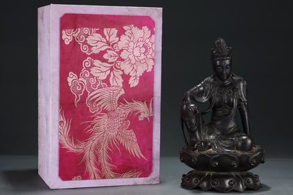 A Rare Eaglewood Statue of Avalokitesvara