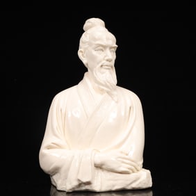 An Exquisite Blance-De-Chine Statue of Figure