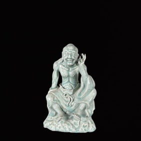 An Exquisite Blance-De-Chine Statue of Arhat