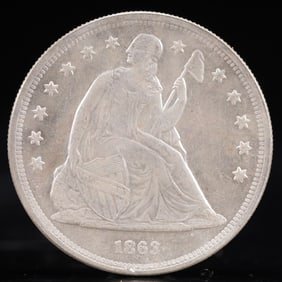 USA One Dollar 1863 Coin