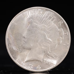 Liberty In God We Trust 1934 Sterling Silver One Dollar Coin