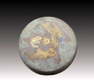 An Exquisite Silver Dragon Pattern Box