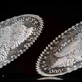 USA Morgan Dollar 1901 Coin: Obv: profile bust with date below and E PLURIBUS UNUM legend and stars around. Rev: eagle with In God we trust above within wreath with UNITED STATES OF AMERICA ONE DOLLAR legend. IN GOD WE TRUST / LI