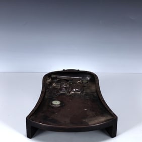 A Rare Auspicious Beast Pattern Inkstone