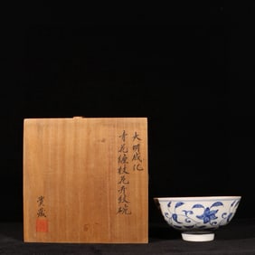 An Exquisite Blue and White Flower Pattern Bowl