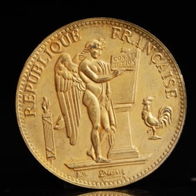 1909 French 100 Francs Gold Coin