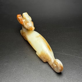 White Jade Dog Hand Piece