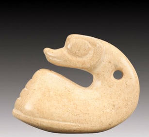An Archaic Hongshan Culture Yellow Jade ?Pendant