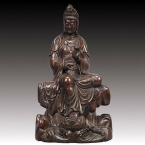 An Exquisite Eaglewood Statue of Avalokitesvara