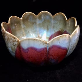 An Exquisite Jun yao Lotus Pattern Bowl