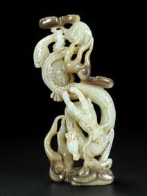 An Exquisite Gaogu yu Auspicious Beast Ornament