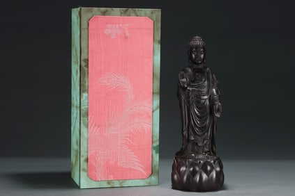 A Rare Eaglewood Statue of Sakyamuni