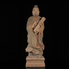 An Exquisite Camphor Wood Buddha Statue