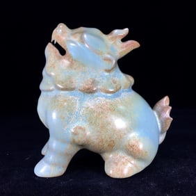 An Exquisite Ru yao Wealth-Attracting Creature Ornament