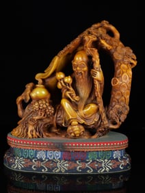An Exquisite Tianhuang Stone Figure Ornament