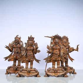 A Exquisite Iron Statue of Heavenly King