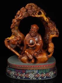 An Exquisite Tianhuang Stone Figure Ornament