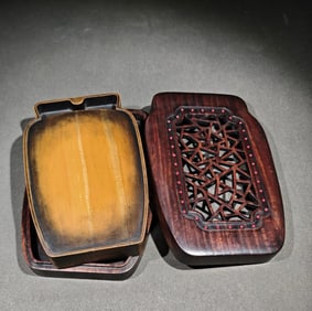 An Exquisite with poem Inkstone