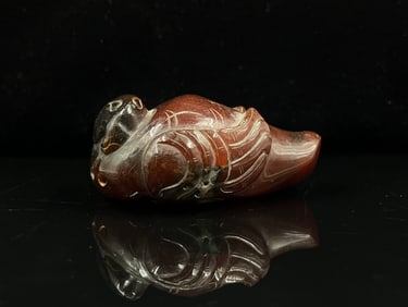 An Exquisite Agate Phoenix Ornament