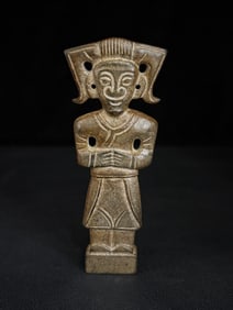 An Exquisite White Jade Figure Ornament