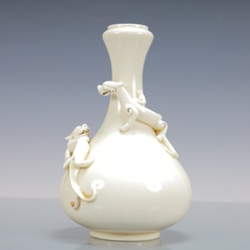 A Exquisite Ding yao Dragon Pattern Vase