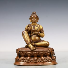 A Exquisite Coppery Statue of Mammon