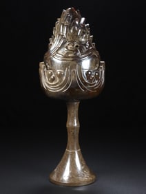 An Exquisite White Jade Censer