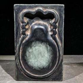 An Exquisite with poem Inkstone