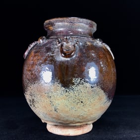 An Exquisite Purple Gold Glaze Jar