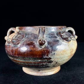 An Exquisite Purple Gold Glaze Jar