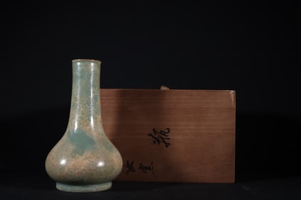 An Exquisite Ru yao Sky Blue Glazed Vase