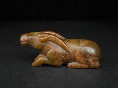 An Exquisite White Jade Rabbit Ornament