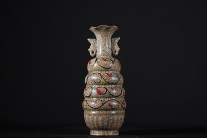 An Exquisite Chai yao Double-Ears Vase