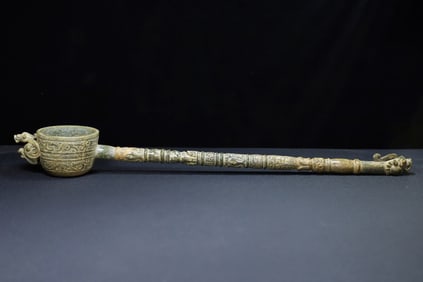 An Exquisite White Jade Spoon