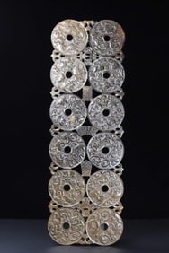 An Exquisite White Jade Chi-Dragon Pattern Ornament