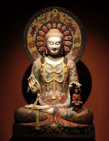 A Exquisite Marble Buddha statue Ornament