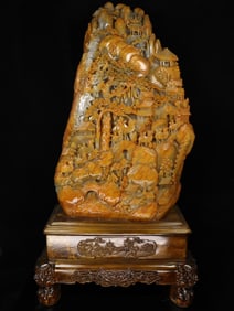 An Exquisite Tianhuang Stone Character and Story Pattern Ornament