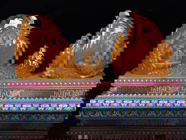 An Exquisite Tianhuang Stone Landscape and Figure Pattern Ornament