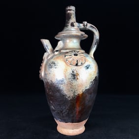 An Exquisite Purple Gold Glaze Ewer