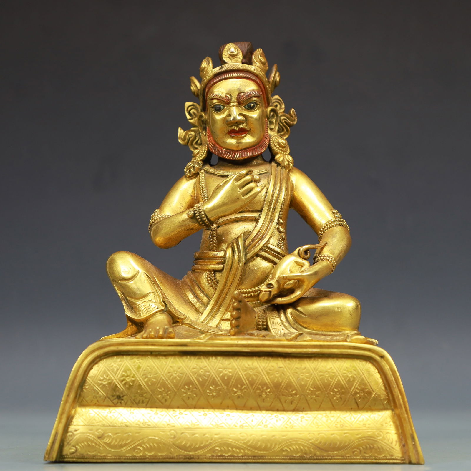A Exquisite Gilt Bronze Statue of Mammon (1 of 9)