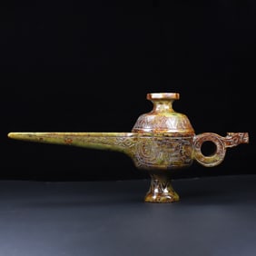 An Exquisite White Jade Ewer