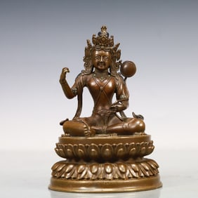 A Exquisite Coppery Statue of Tara