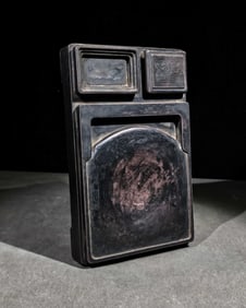 An Exquisite with poem Inkstone