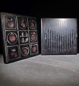 An Exquisite with poem Inkstone